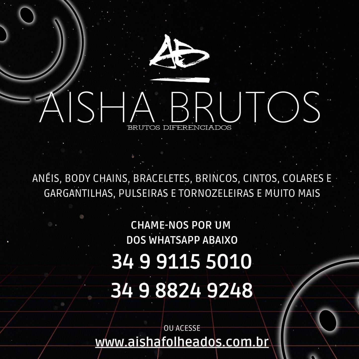 Brinco Par 2 Furos Bases Corações + Corrente de Bolinhas  - Código.: BR230002AIBR  - Peso.: 1.5 gr