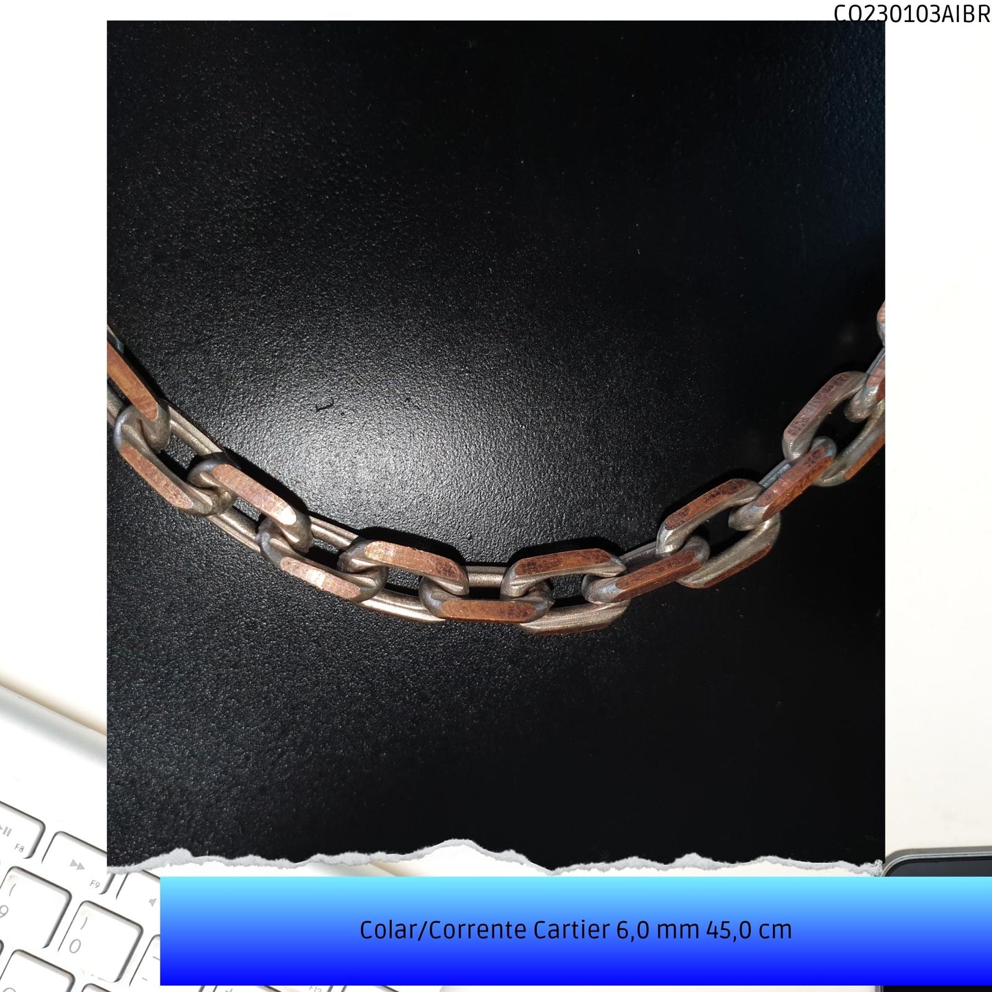 Colar/Corrente Cartier 6.0 mm 45.0 cm  - Código.: CO230103AIBR  - Peso.: 31.2 gr